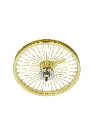 16 Steel Coaster Wheel 72 Spoke 14gGold 3/8...